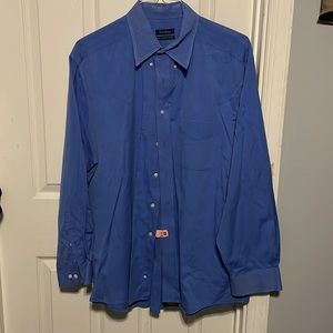 Club room blue mens dress shirt